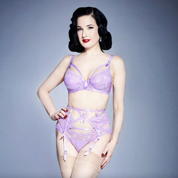 DITA VON TEESE - NWT Madame X Lingerie Set - Lilac